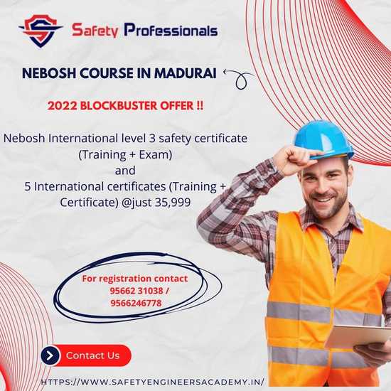 Nebosh course in madurai(Igc Certificate )